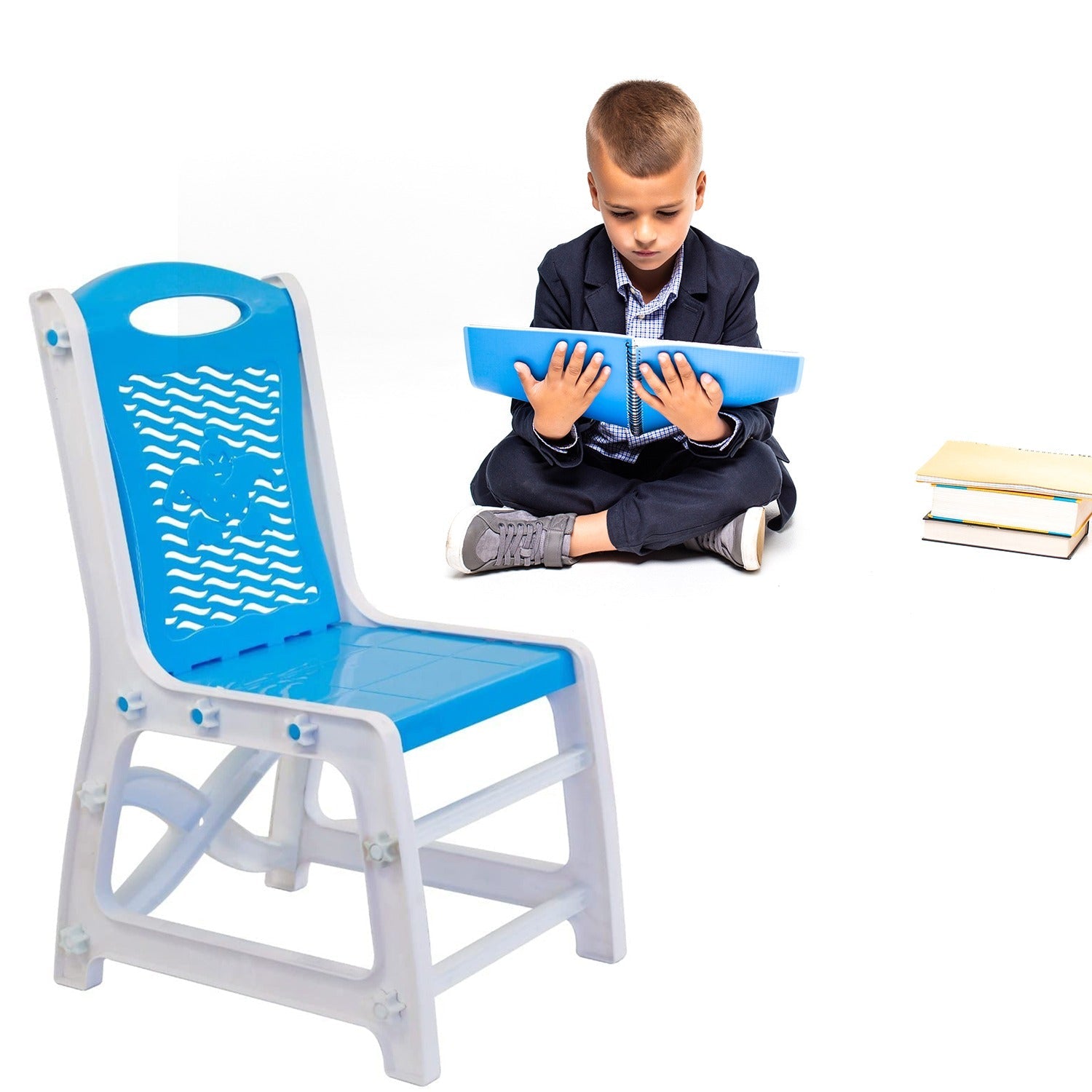 4594 Study Table And Chair Set For Boys And Girls With Small Box Space For Pencils Plastic High Quality Study Table (Blue) 4594 Study Table And Chair Set For Boys And Girls With Small Box Space For Pencils Plastic High Quality Study Table (Blue)